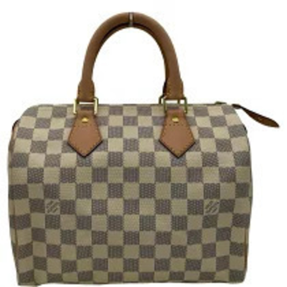 Louis Vuitton Speedy Ivory White Damier Azur White Handbag